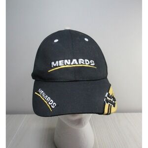 Nascar Menard's Racing #15 Paul Menard Embroidered Baseball Cap Hat Black yellow